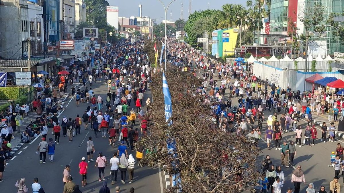 CFD Depok Ramai, Jalan Margonda Raya Ditutup di Kedua Arah